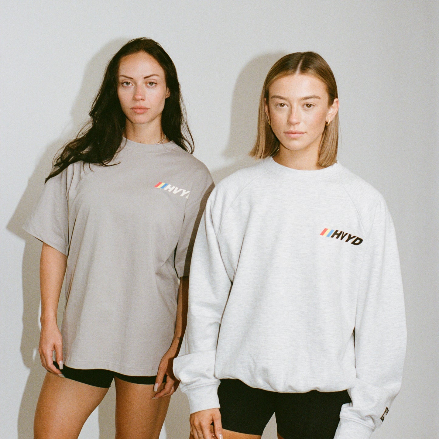 002 HVYD Race Crewneck — Heather Grey