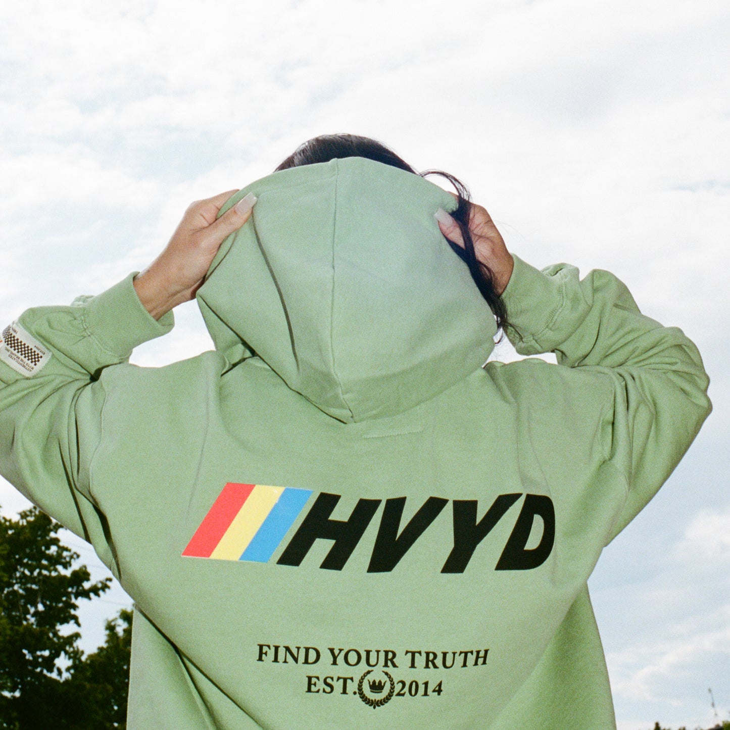 002 HVYD Race Hoodie — Lime