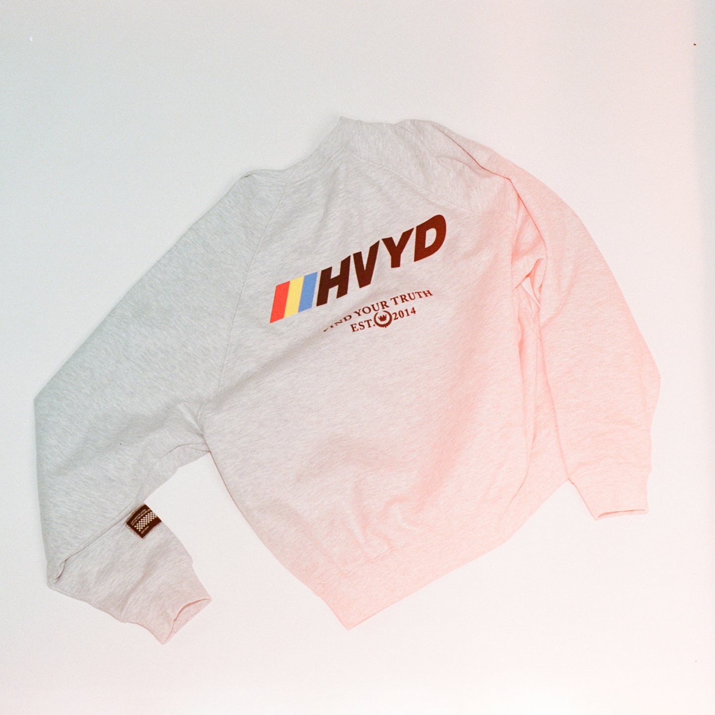 002 HVYD Race Crewneck — Heather Grey