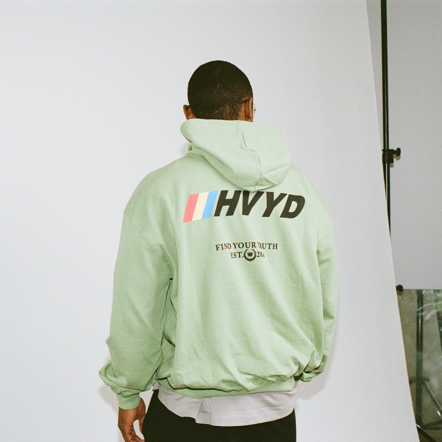 002 HVYD Race Hoodie — Lime