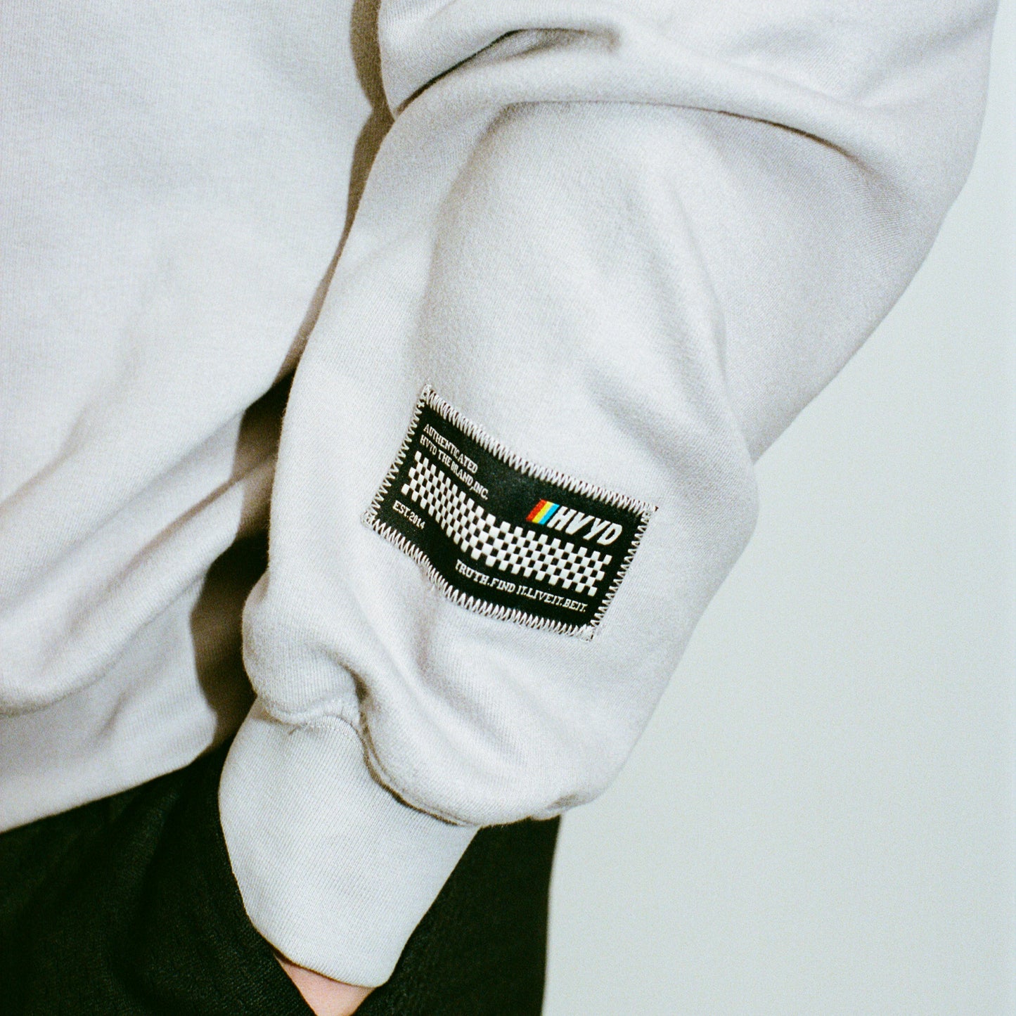 002 HVYD Race Crewneck — Ash