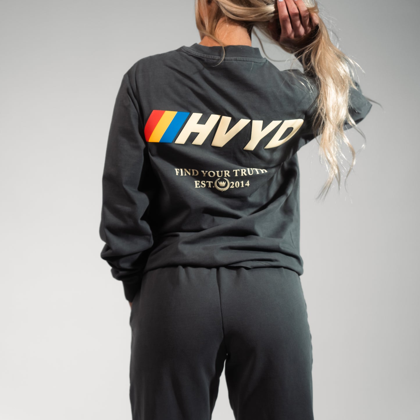 001 HVYD Race Long Sleeve — Vintage Grey