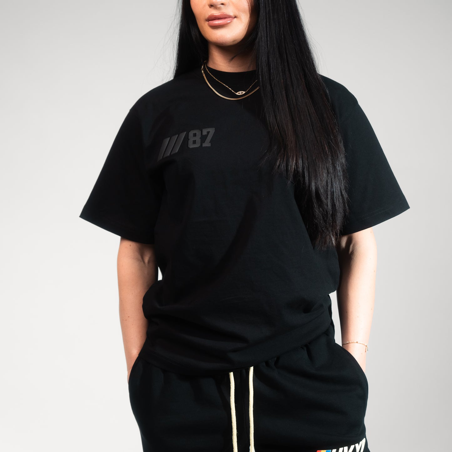 001 HVYD ///87 Pocket T-Shirt — Jet Black