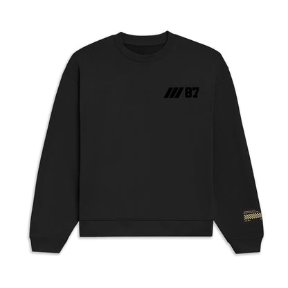 003 HVYD ///87 Fleece Crewneck — Washed Black