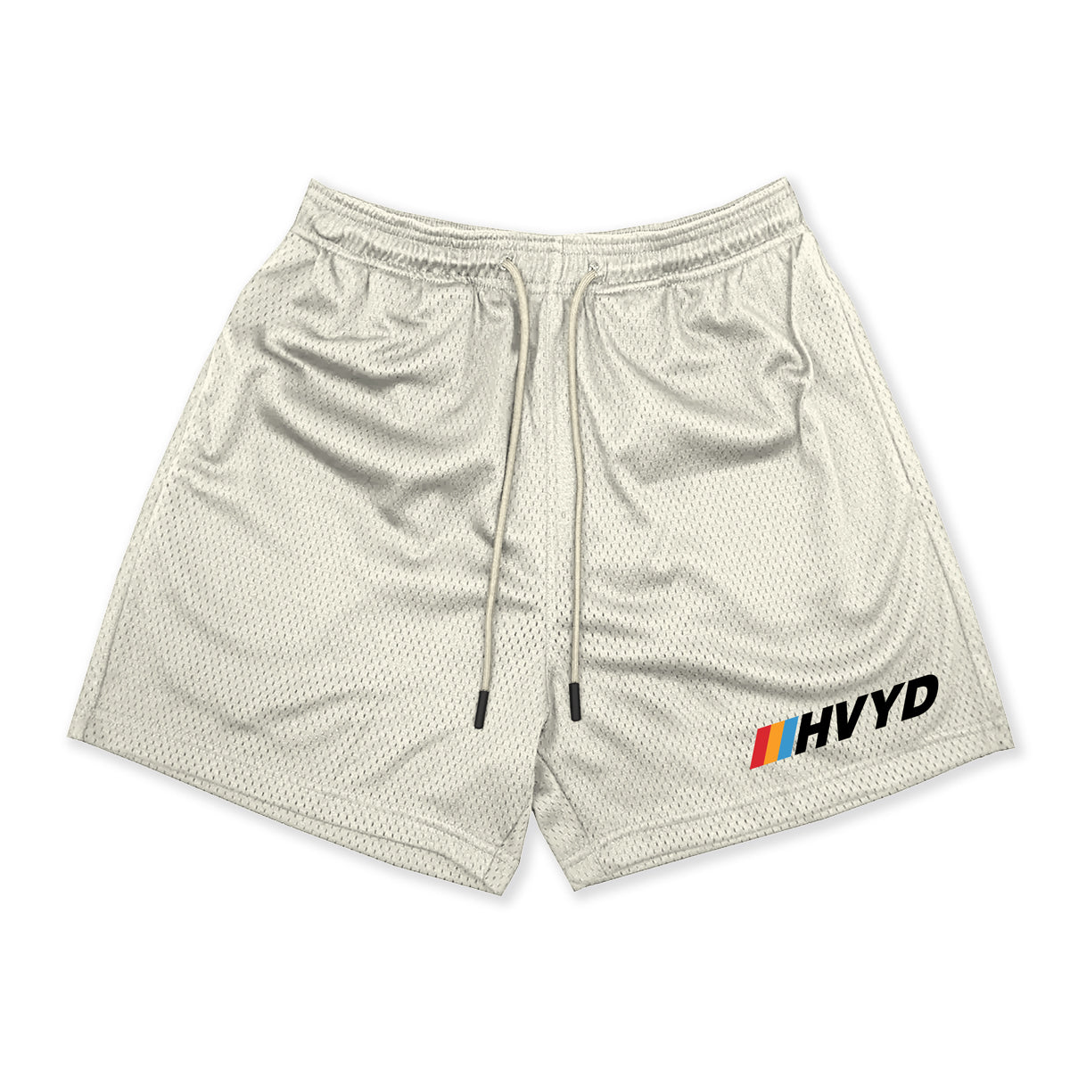 004 HVYD Race Mesh Shorts — Cream