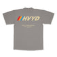 002 HVYD Race T-Shirt — Ash