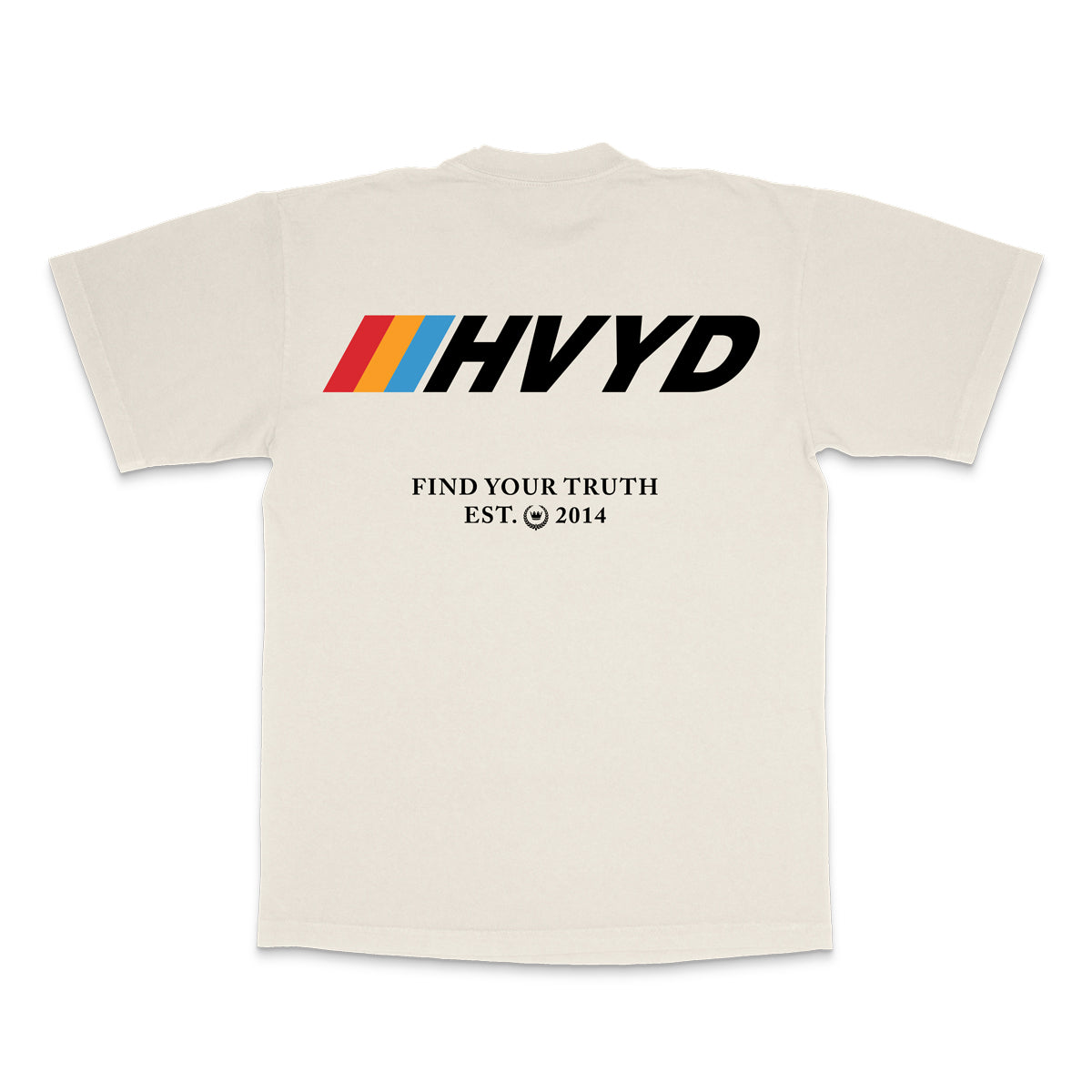 002 HVYD Race T-Shirt — Bone