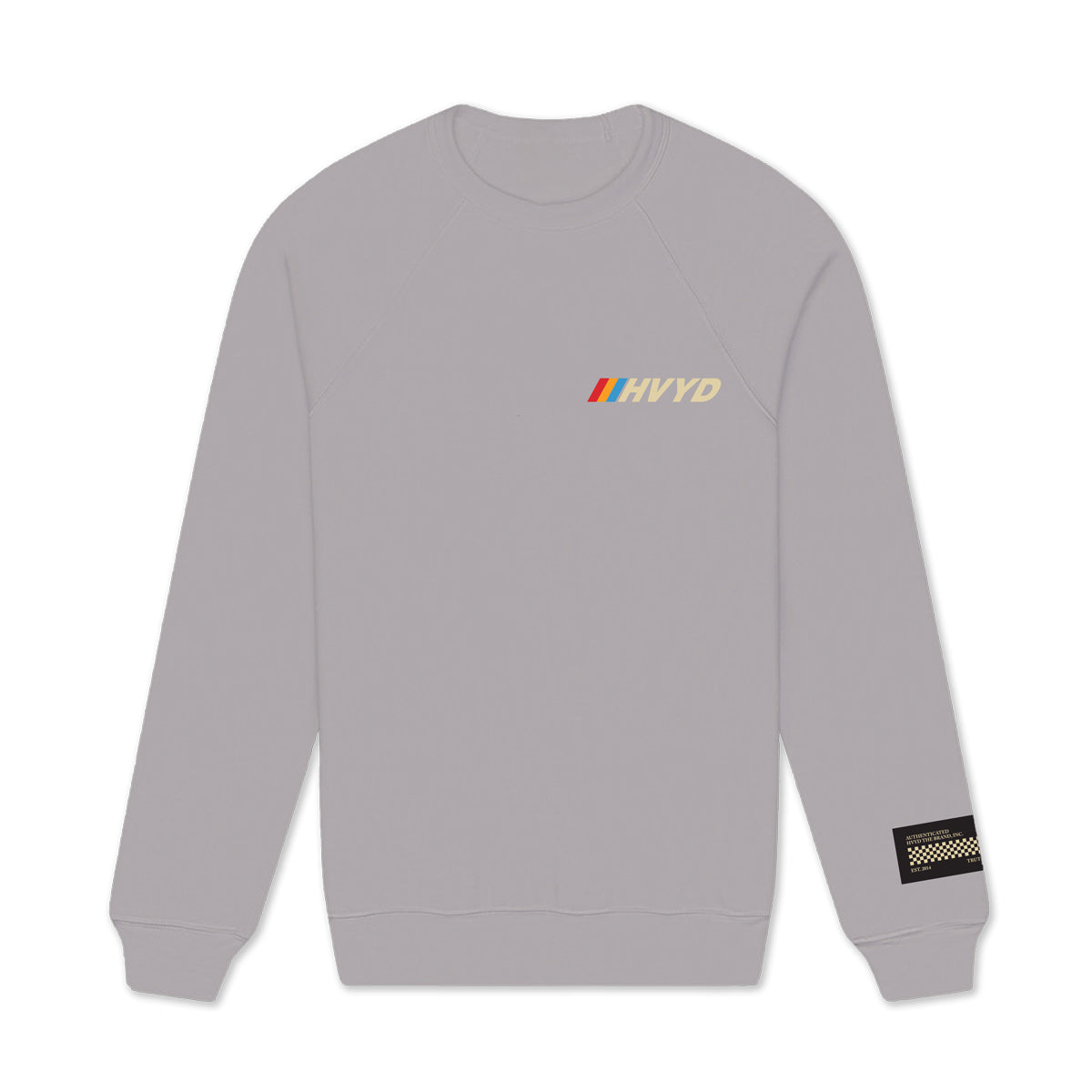 002 HVYD Race Crewneck — Ash