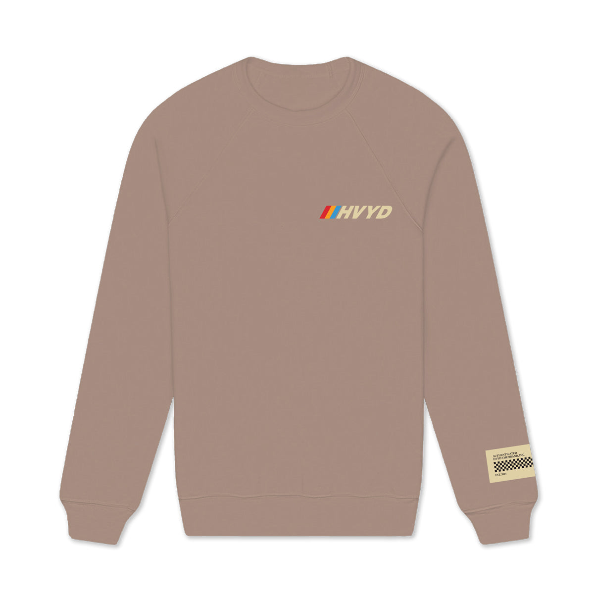 004 HVYD Race Fleece Crewneck — Mushroom