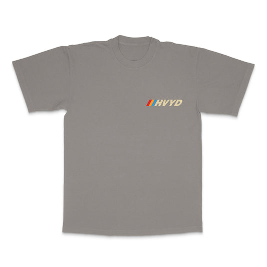 002 HVYD Race T-Shirt — Ash