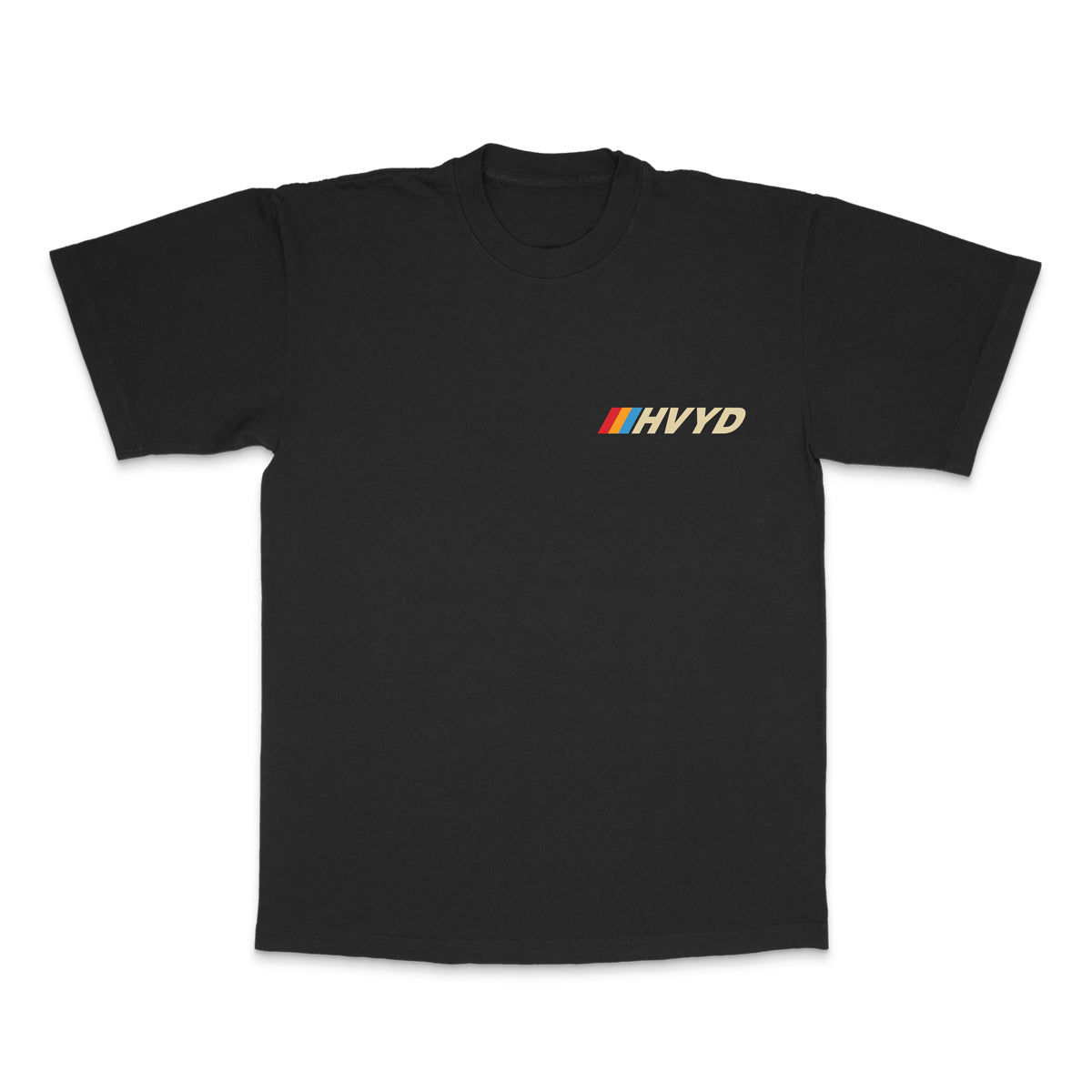 002 HVYD Race T-Shirt — Washed Black