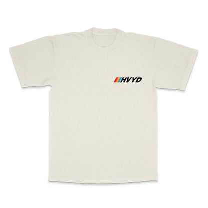 002 HVYD Race T-Shirt — Bone