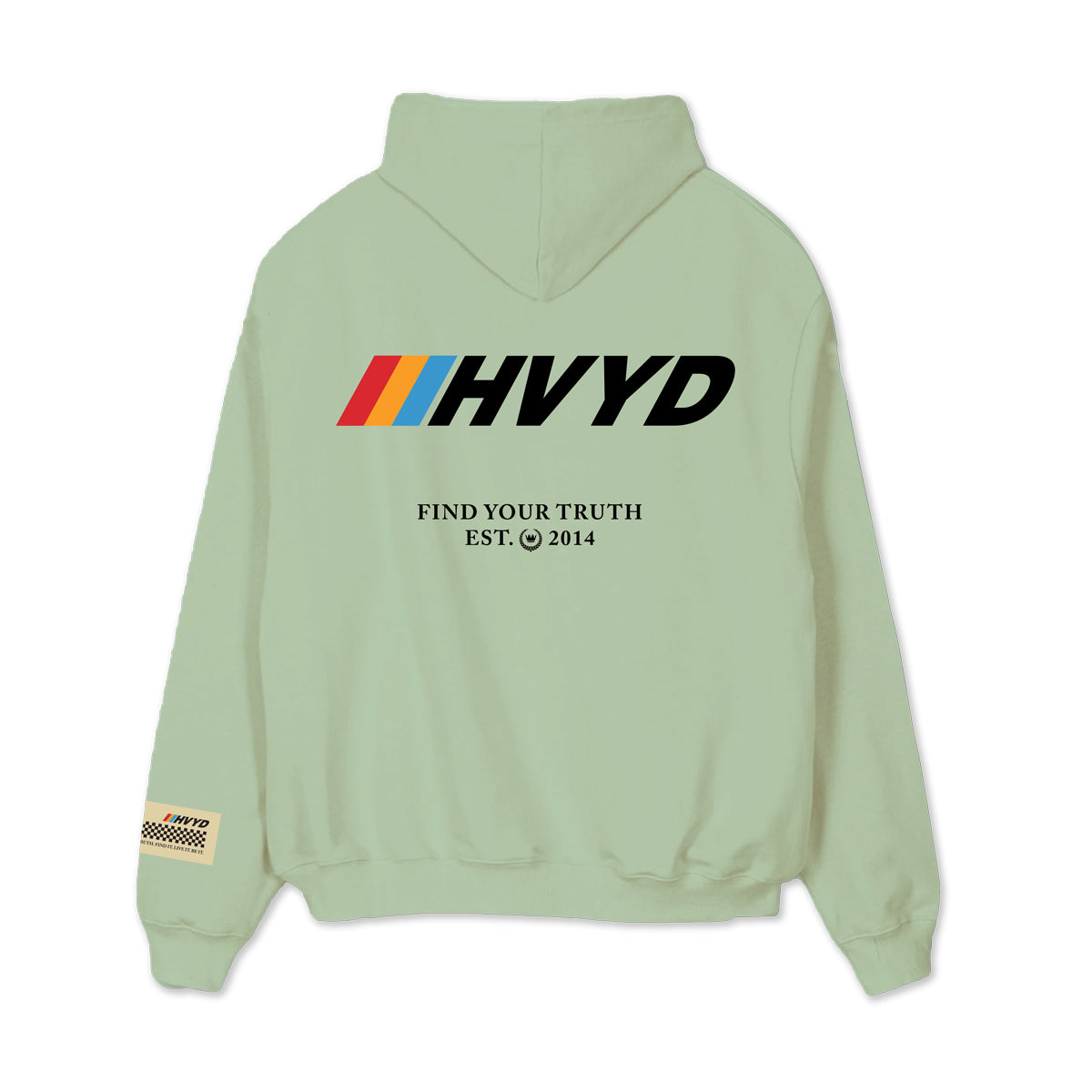 002 HVYD Race Hoodie — Lime