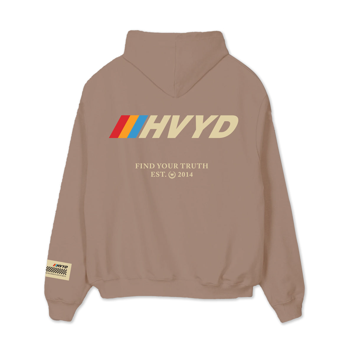 004 HVYD Race Fleece Hoodie — Mushroom