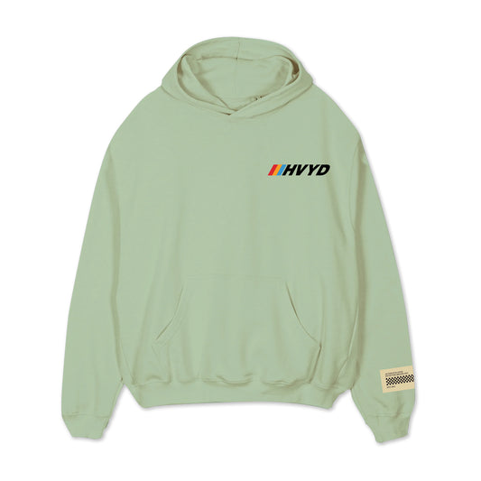 002 HVYD Race Hoodie — Lime