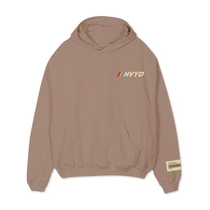 004 HVYD Race Fleece Hoodie — Mushroom