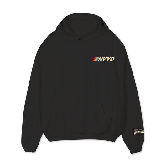 003 HVYD Race Terry Hoodie — Washed Black