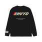 001 HVYD Race Long Sleeve — Jet Black