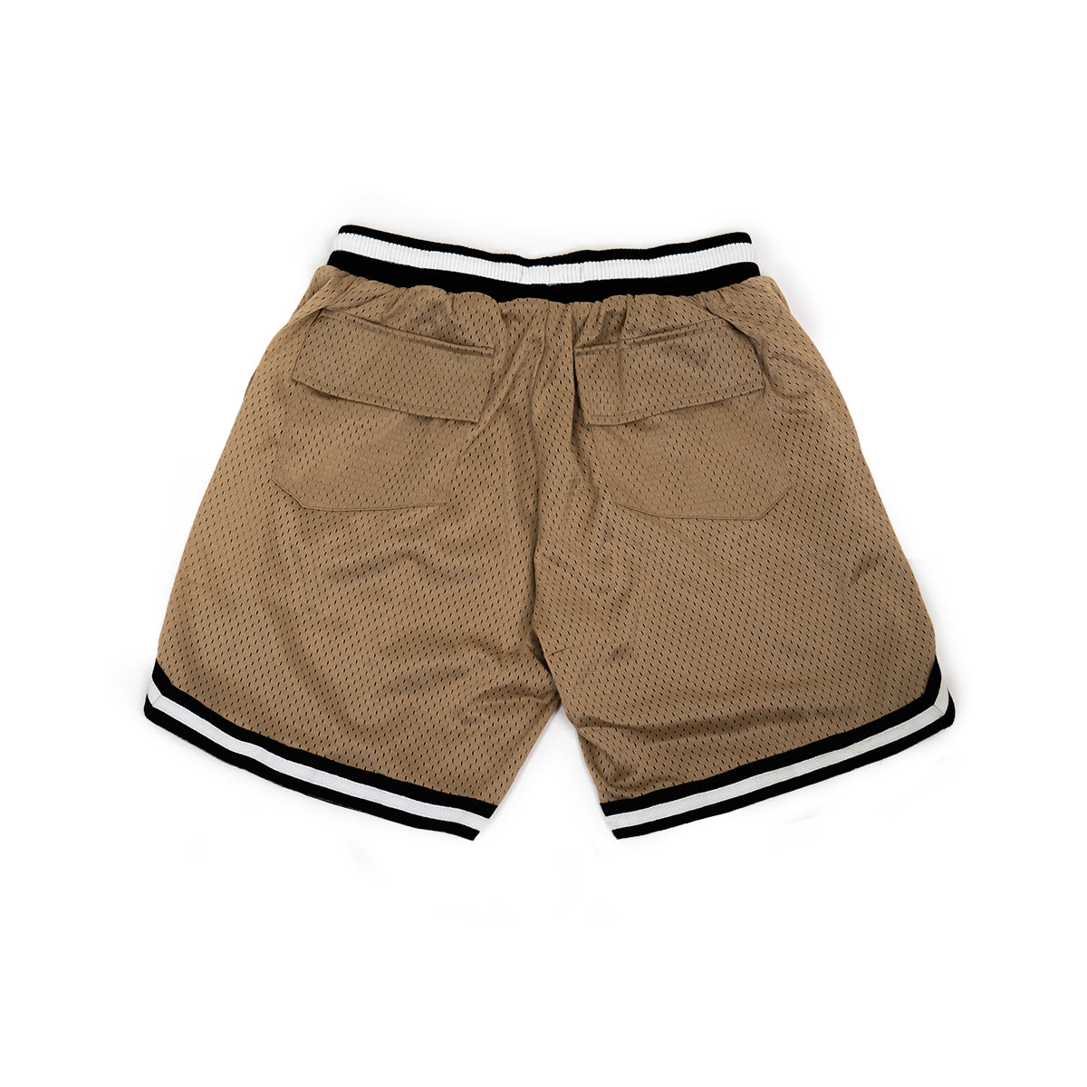 002 HVYD Premium Varsity Mesh Shorts — Beige