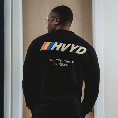 001 HVYD Race Long Sleeve — Jet Black