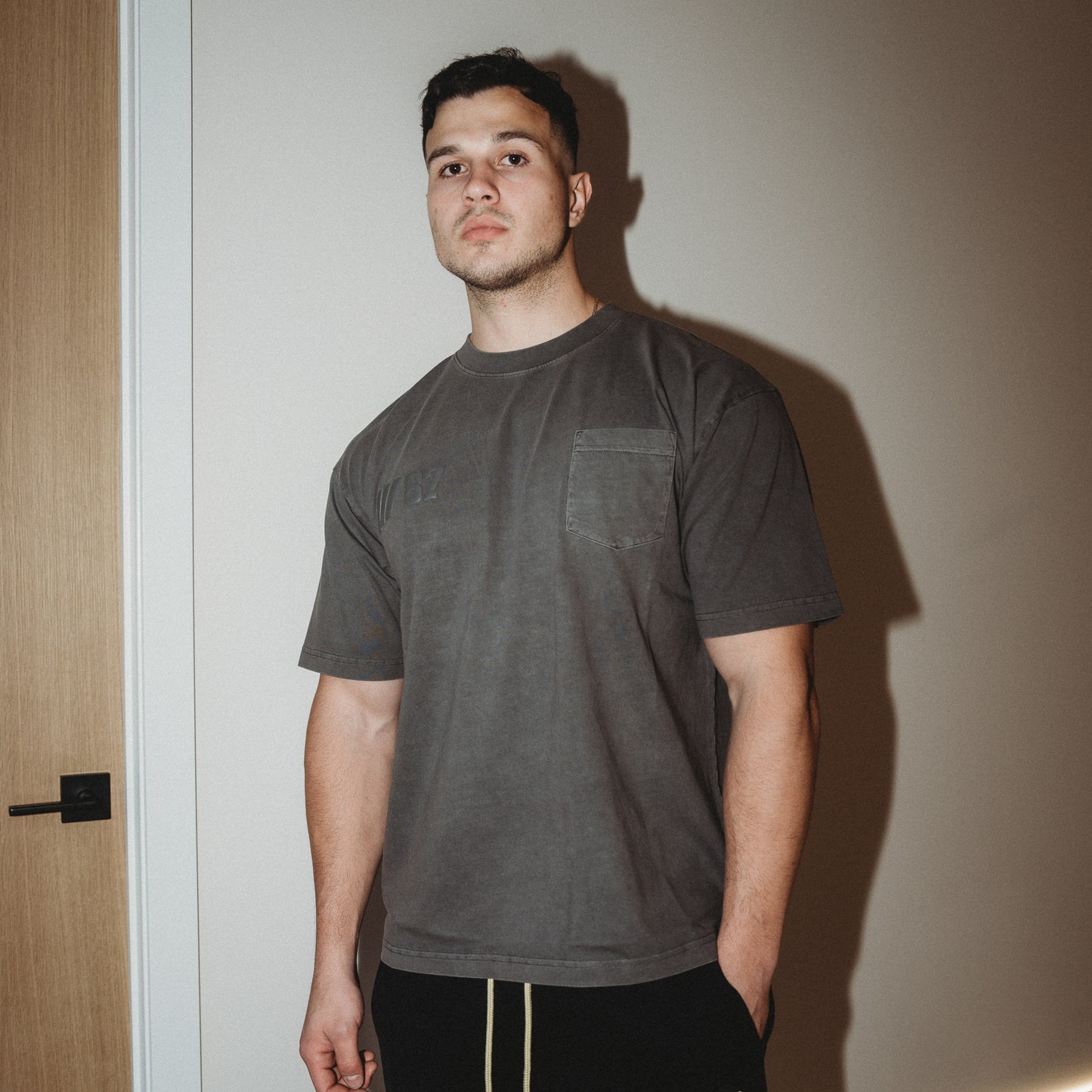 001 HVYD ///87 Pocket T-Shirt — Vintage Grey