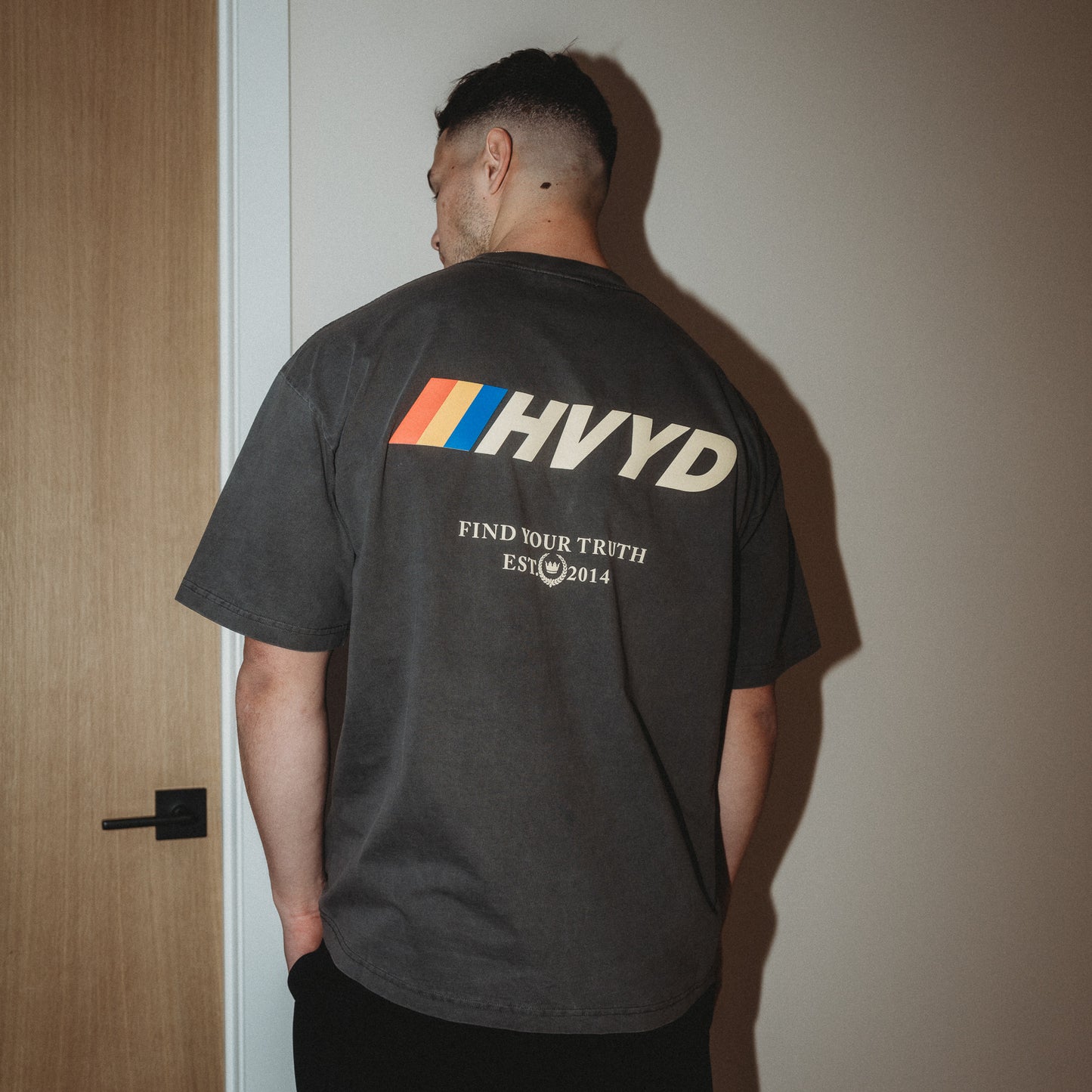 001 HVYD Race T-Shirt — Vintage Grey