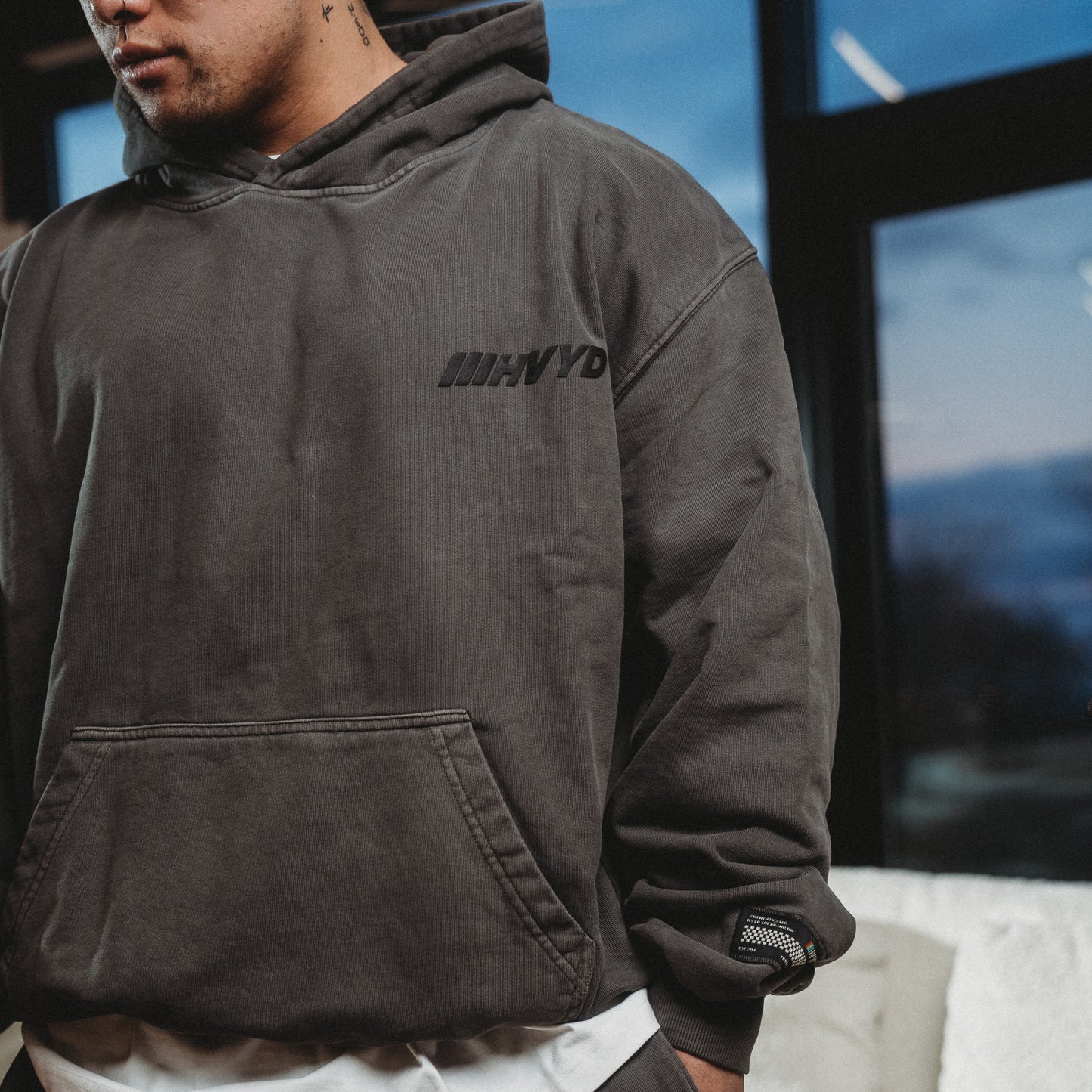 001 HVYD Truth Hoodie — Vintage Grey