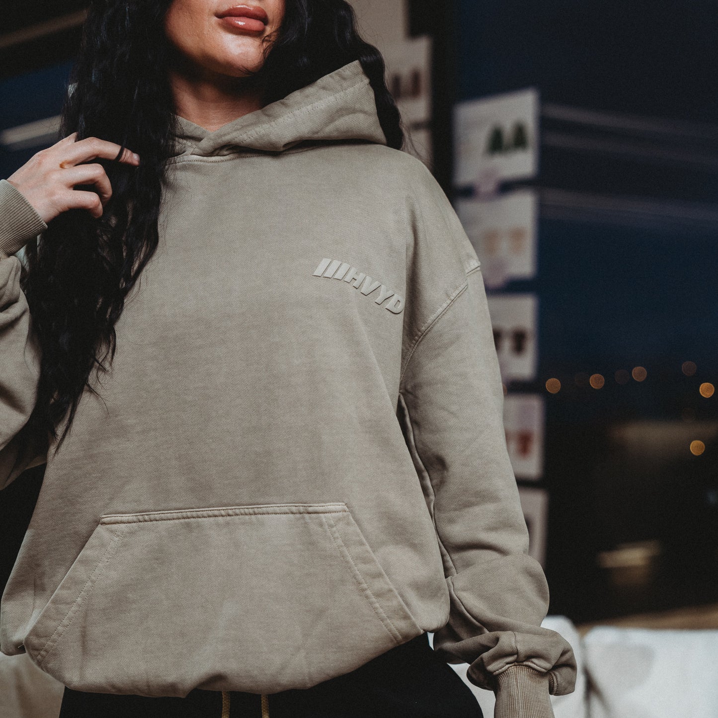 001 HVYD Truth Hoodie — Sand