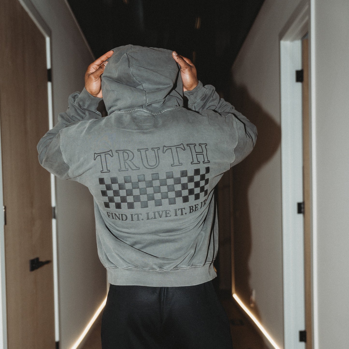 001 HVYD Truth Hoodie — Vintage Grey