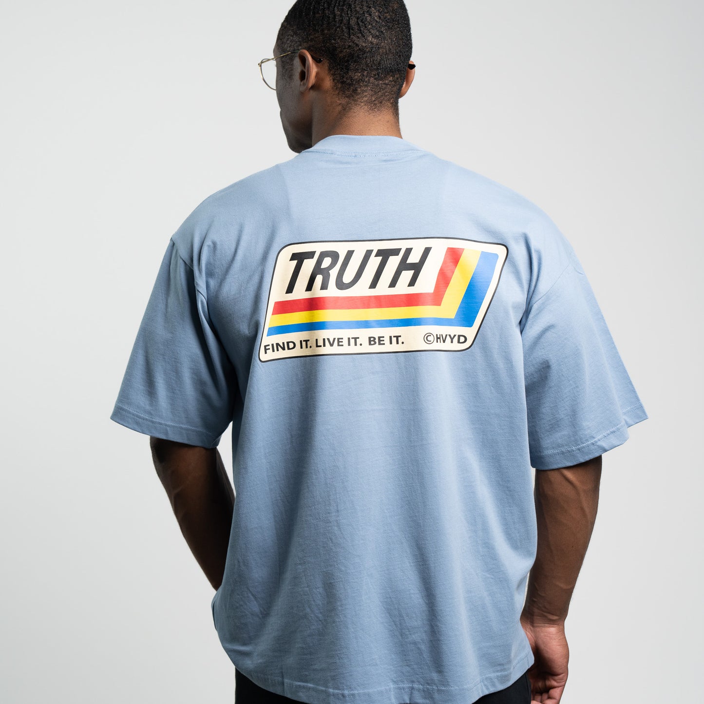 002 HVYD Truth Re-Edition T-Shirt — Clear Blue