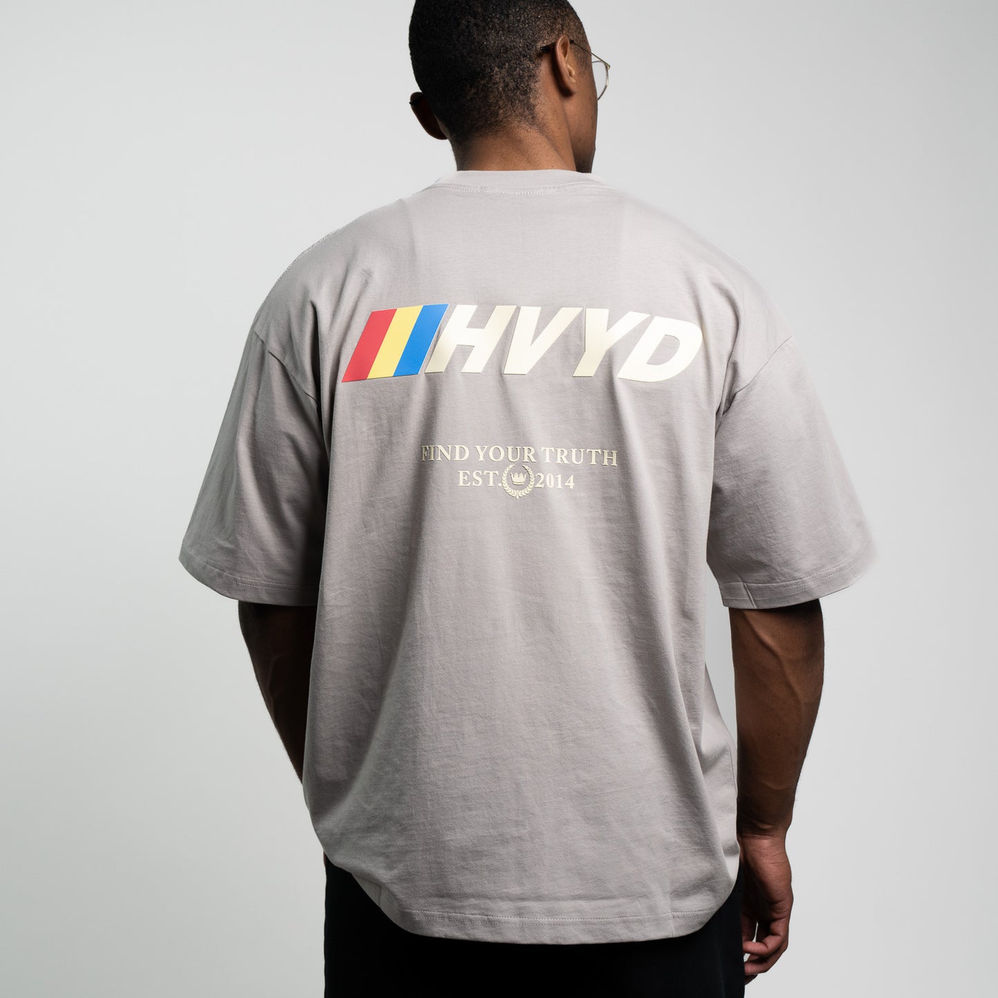 002 HVYD Race T-Shirt — Ash