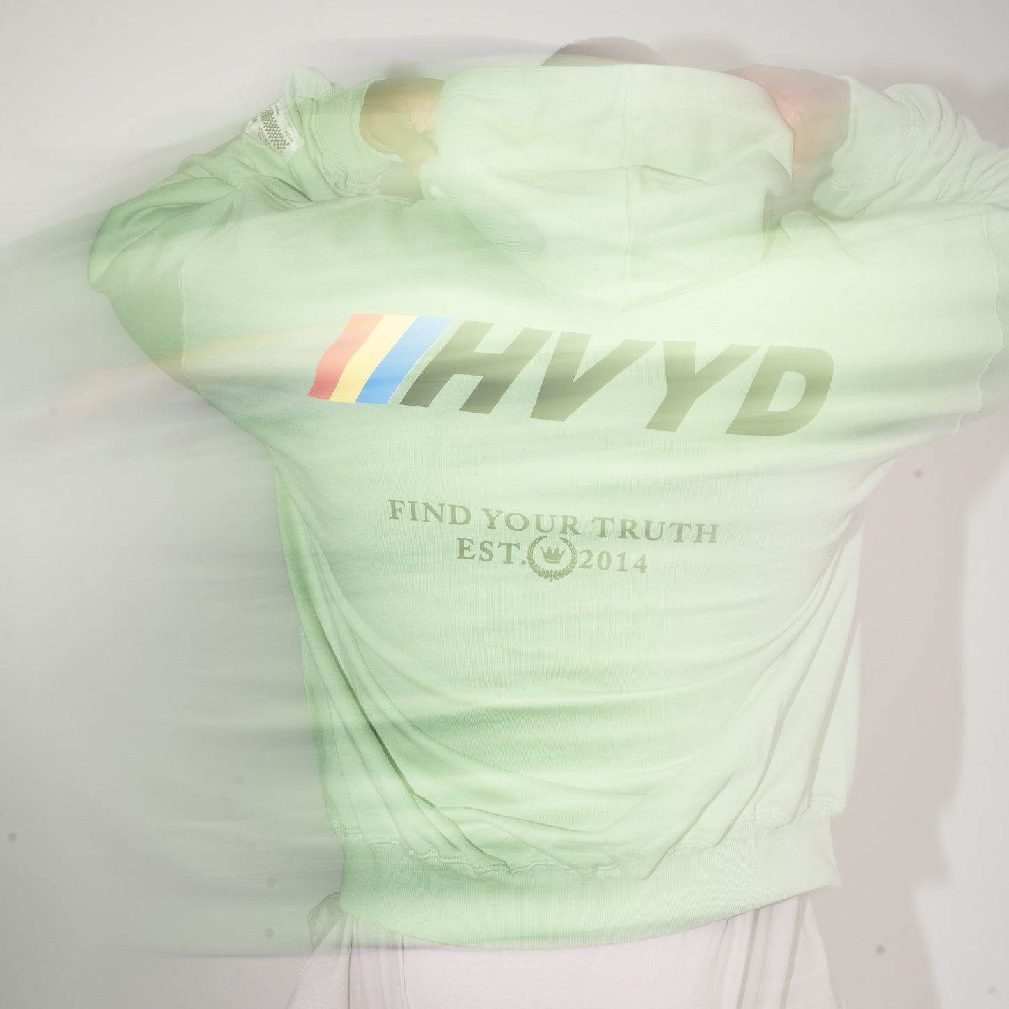 002 HVYD Race Hoodie — Lime