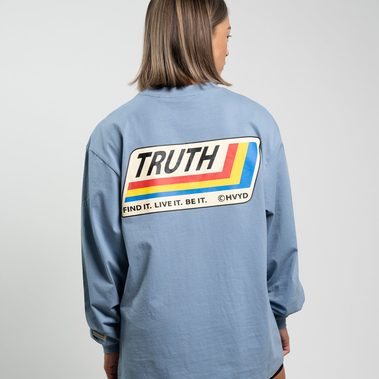 002 HVYD Truth Re-Edition Long Sleeve — Clear Blue