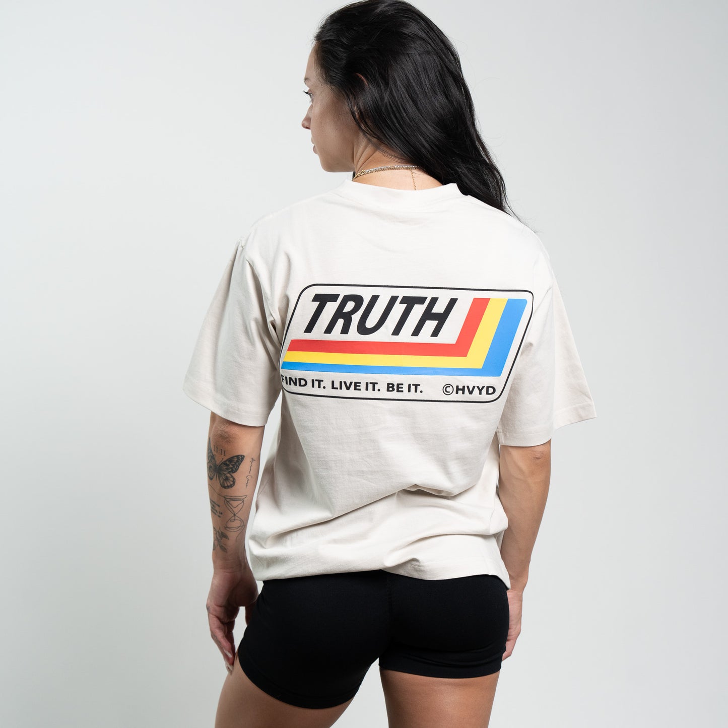 002 HVYD Truth Re-Edition T-Shirt — Bone