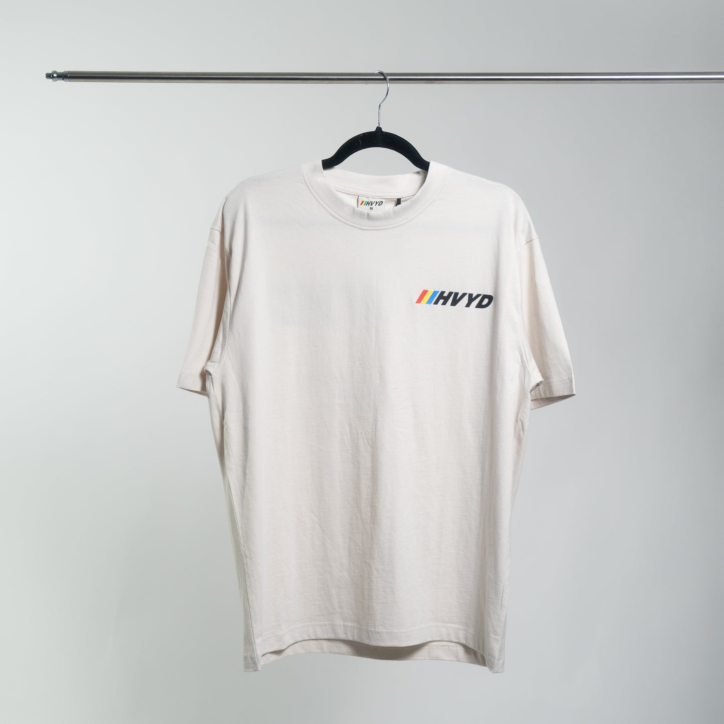 002 HVYD Race T-Shirt — Bone