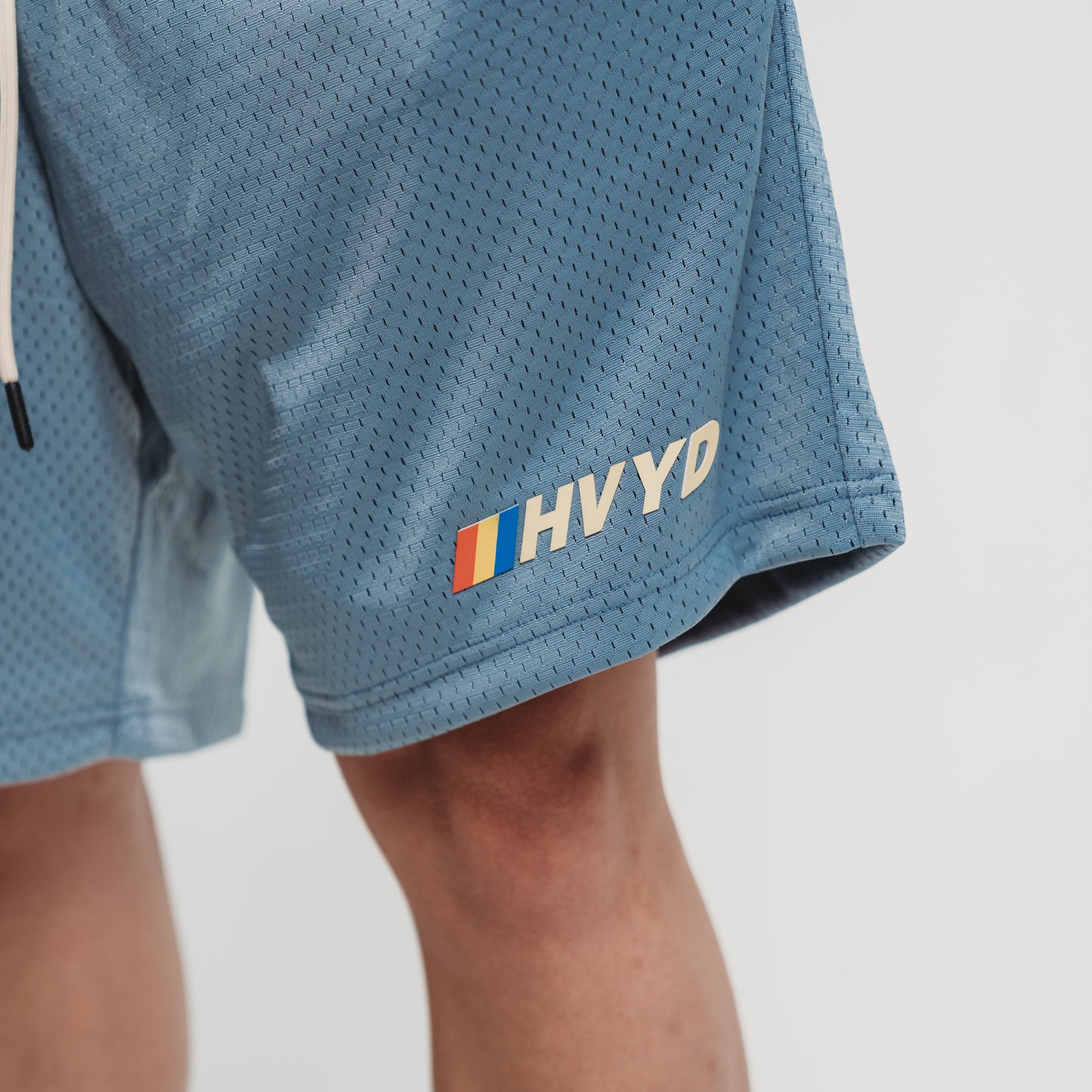 004 HVYD Race Mesh Shorts — Clear Blue