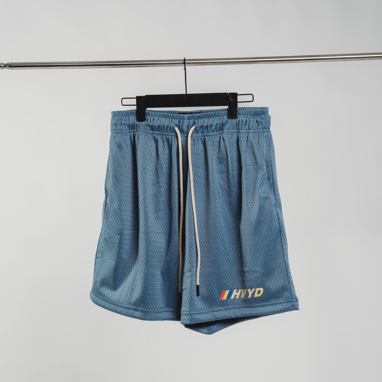 004 HVYD Race Mesh Shorts — Clear Blue