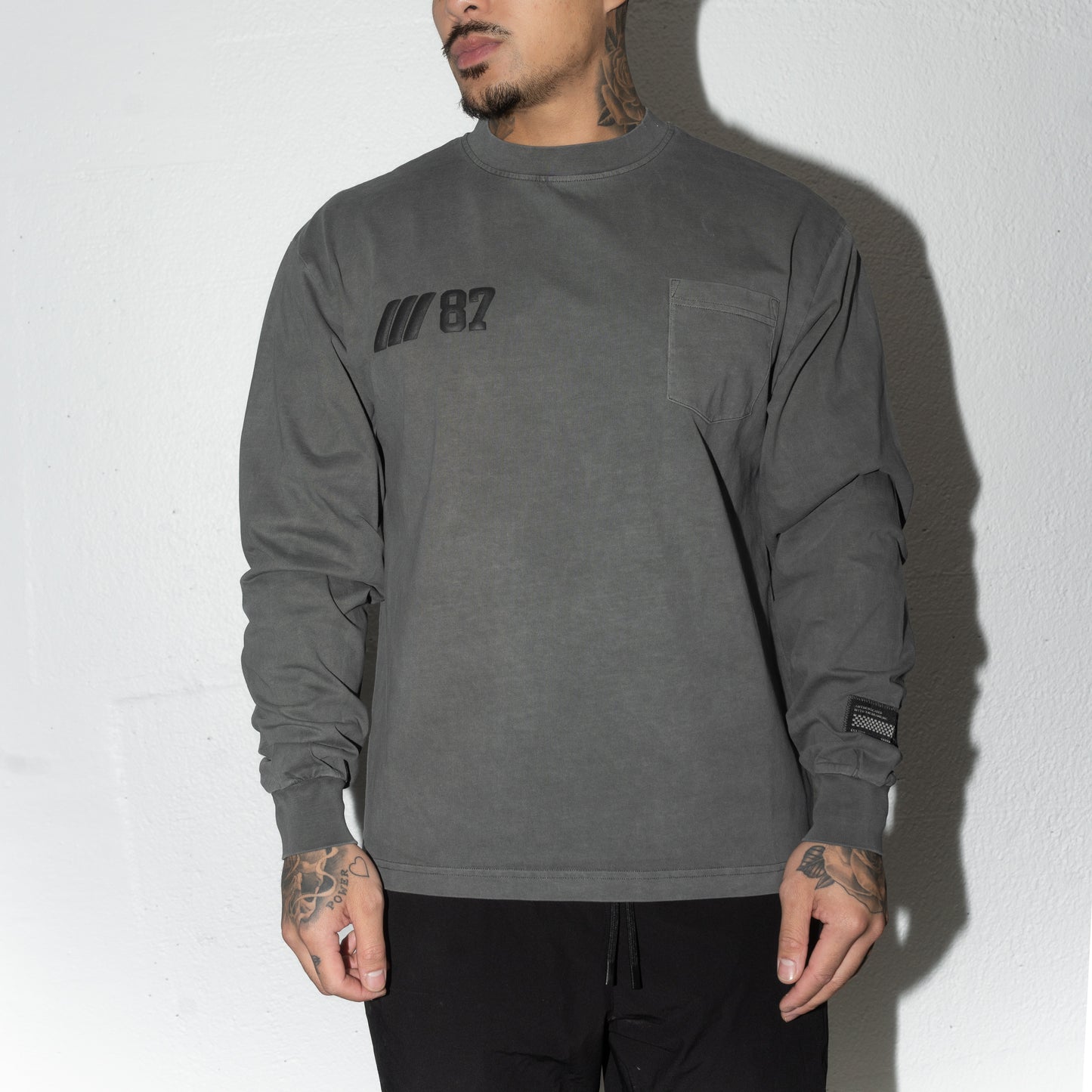 001 HVYD ///87 Pocket Long Sleeve — Vintage Grey