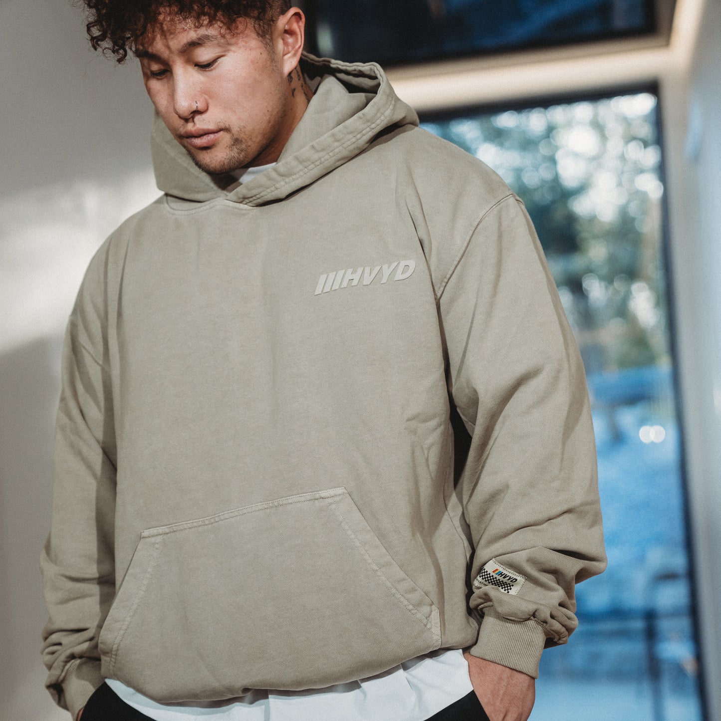 001 HVYD Truth Hoodie — Sand