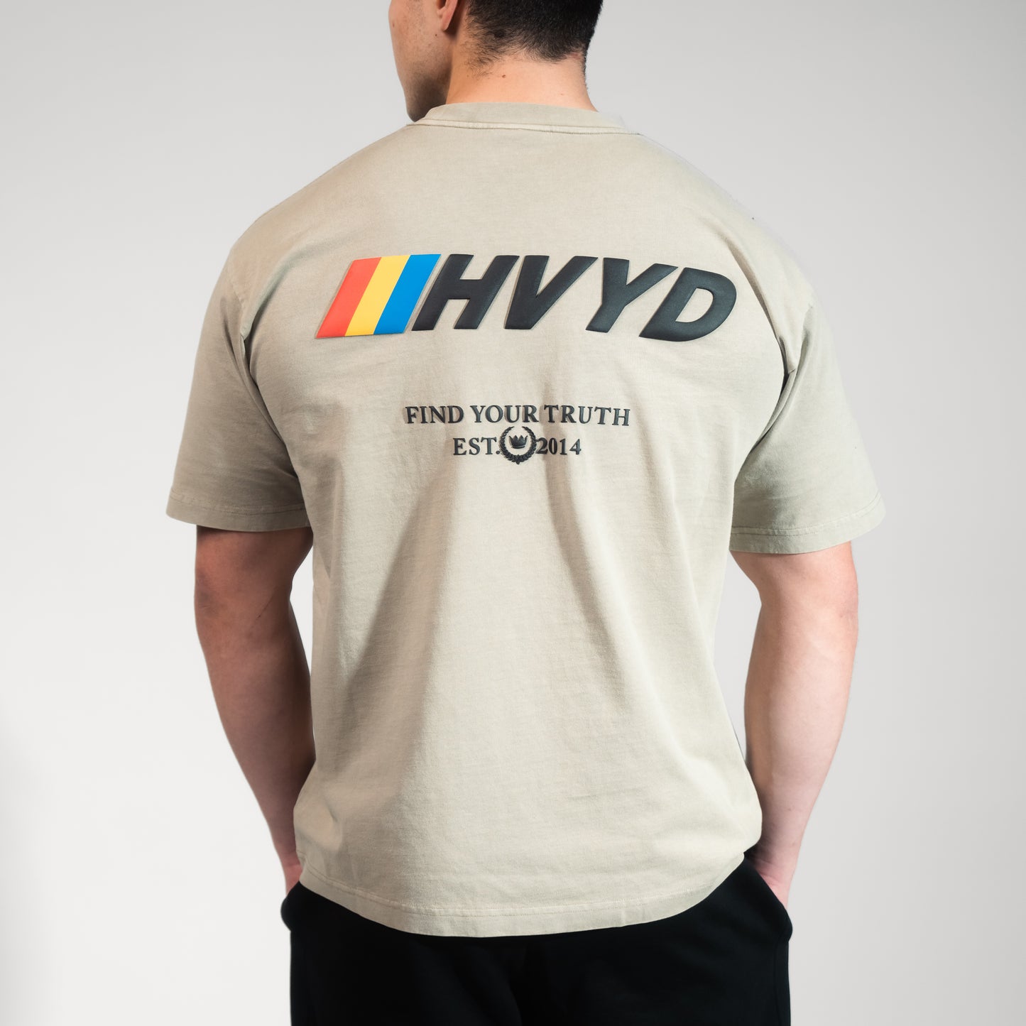 001 HVYD Race T-Shirt — Sand