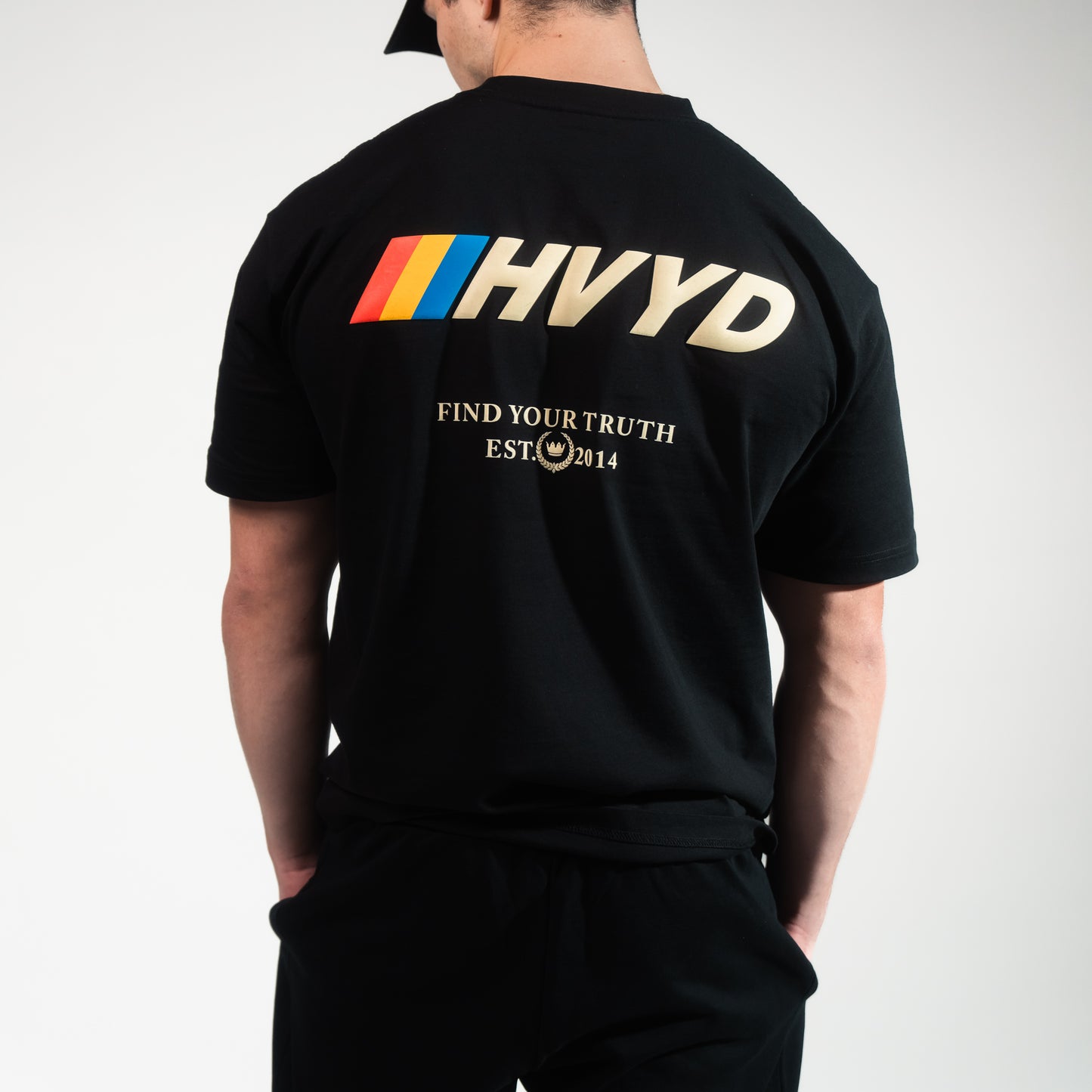 001 HVYD Race T-Shirt — Jet Black