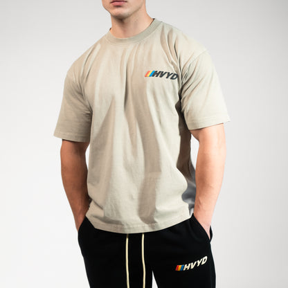 001 HVYD Race T-Shirt — Sand