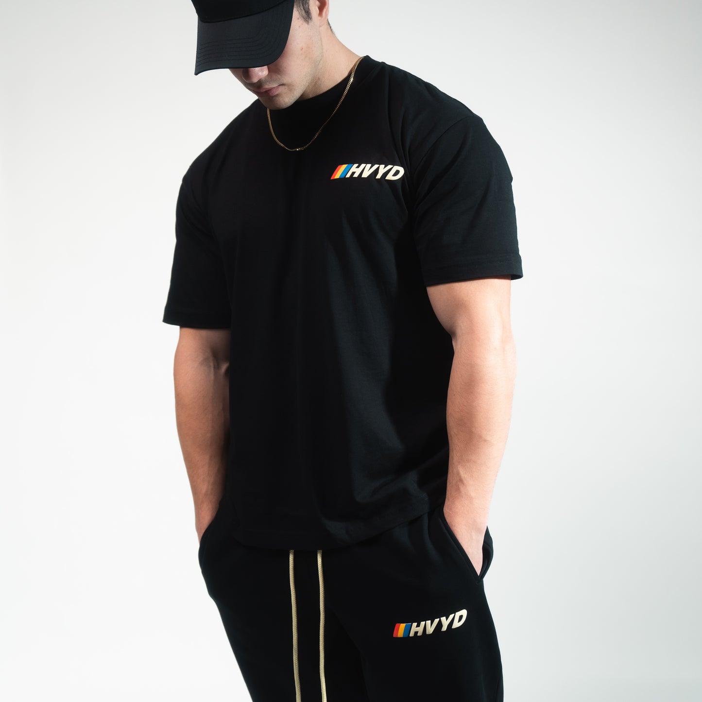 001 HVYD Race T-Shirt — Jet Black